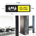 Cartello scorrevole "Non disturbare/Benvenuti, bussare" con retro autoadesivo per sale riunioni e uffici., Office Sign