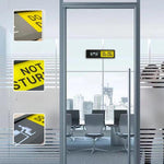 Cartello scorrevole "Non disturbare/Benvenuti, bussare" con retro autoadesivo per sale riunioni e uffici., Office Sign