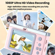 M12 Mini fotocamera HD da 2,4 pollici con doppia lente CCD, fotocamera retrò con scheda di memoria per studenti