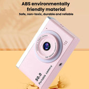 M12 Mini fotocamera HD da 2,4 pollici con doppia lente CCD, fotocamera retrò con scheda di memoria per studenti
