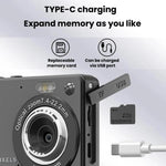 M08 Fotocamera digitale CCD HD da 2,8 pollici per studenti, fotocamera retrò con trasferimento OTG