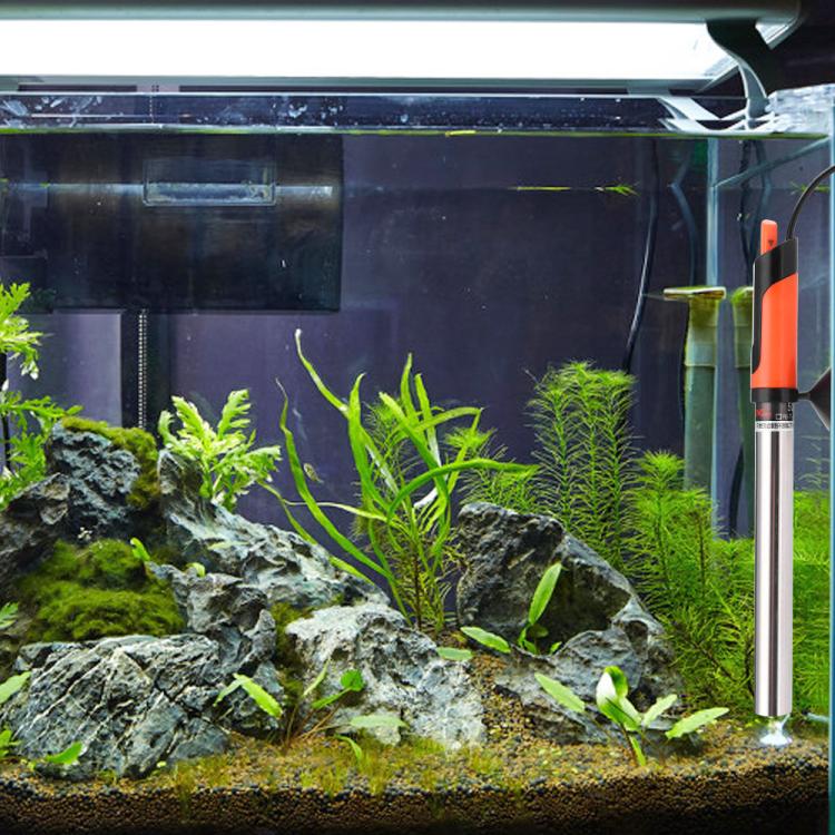 Riscaldatore per acquario in acciaio inox con controllo temperatu