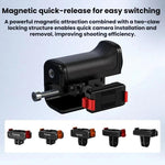 Impugnatura Flymile per gabbia per fotocamera DJI Osmo Action 5 Pro / 4 / 3 con base a sgancio rapido magnetico