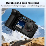 Impugnatura Flymile per gabbia per fotocamera DJI Osmo Action 5 Pro / 4 / 3 con base a sgancio rapido magnetico