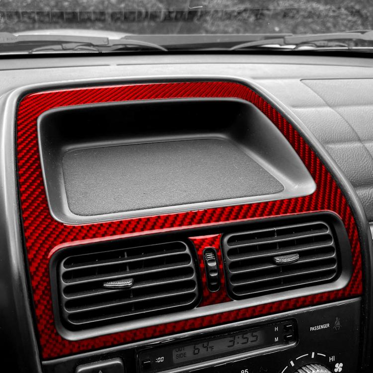 Adesivi per la finitura delle bocchette di ventilazione della console centrale per Lexus IS300 (1999-2005), set da 2 pezzi.