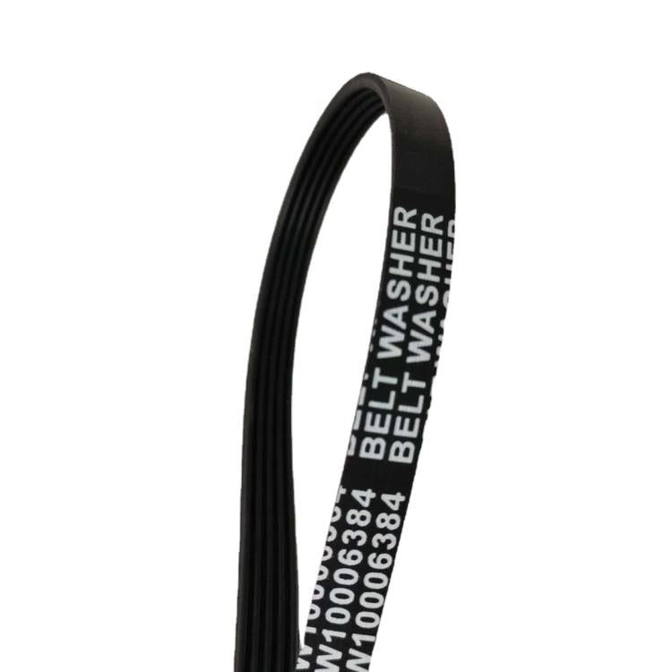 Cinghia elastica multi-V in gomma di ricambio per lavatrici Whirlpool, W10006384