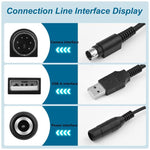 Cavo di alimentazione e dati 2 in 1 di ricambio per telecamere Logitech CC2900e, CC3500e e PTZ Pro.