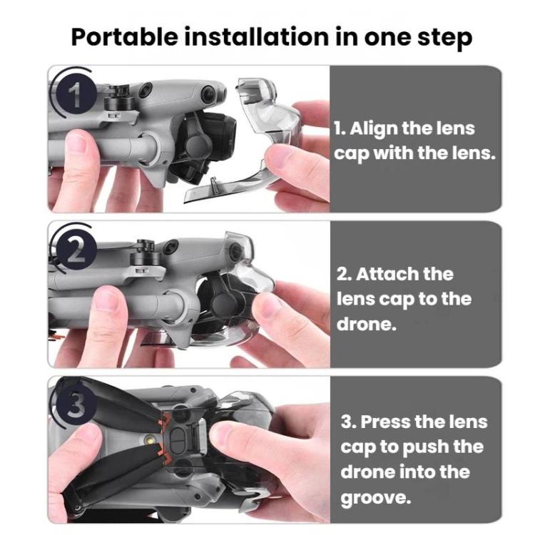 Clip di fissaggio per copriobiettivo BRDRC per DJI Mini 5 Pro, protezione per gimbal.