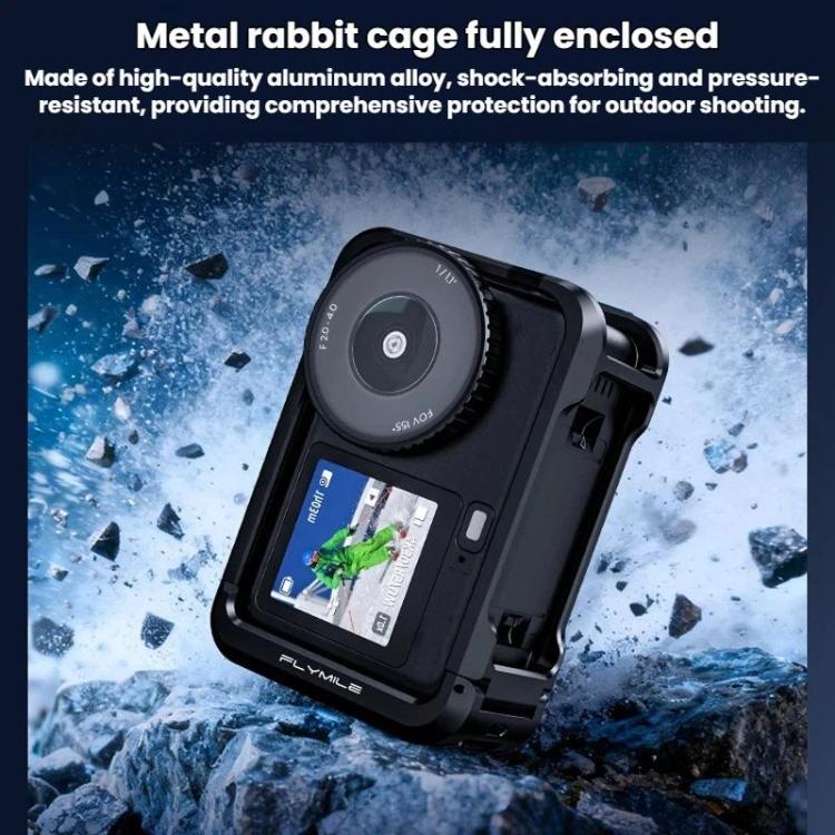 Per DJI Osmo Action 6, base a sgancio rapido magnetica Flymile, accessorio per videocamera sportiva portatile.