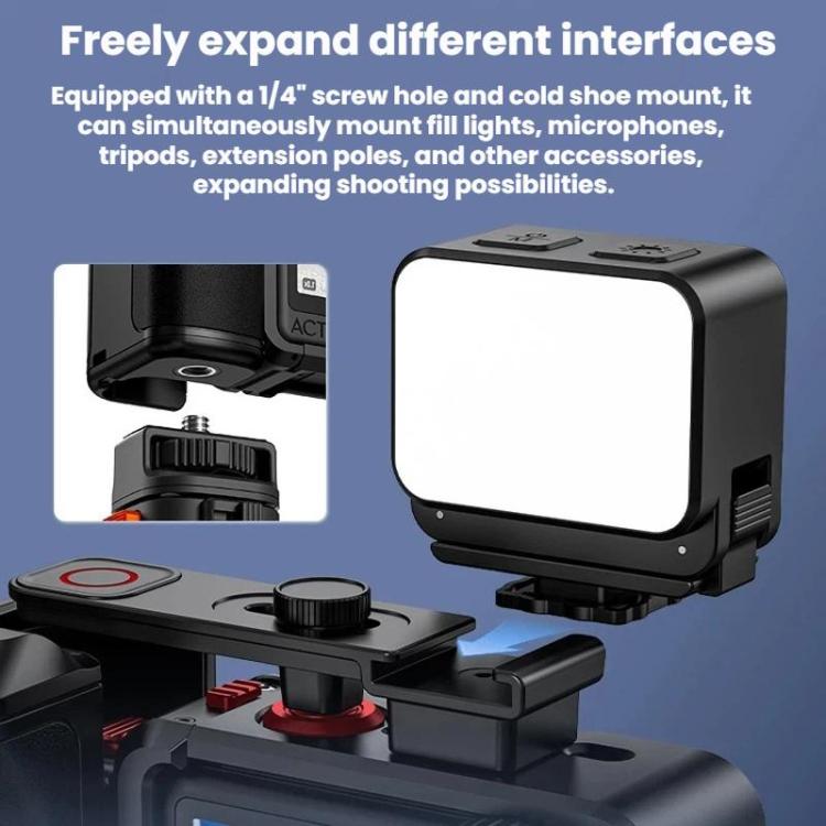 Per DJI Osmo Action 6, base a sgancio rapido magnetica Flymile, accessorio per videocamera sportiva portatile.