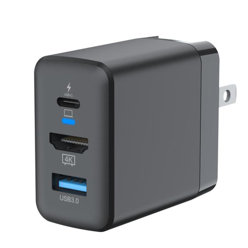 Dock di alimentazione 3 in 1 da 60 W con HDMI 4K 60Hz per Nintendo Switch 2, adattatore di ricarica rapida con porte USB-C e USB 3.0, spina USA.