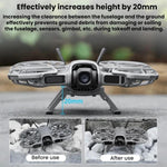 Carrello di atterraggio protettivo pieghevole per aumentare l'altezza, compatibile con il drone DJI Neo 2 BRDRC.