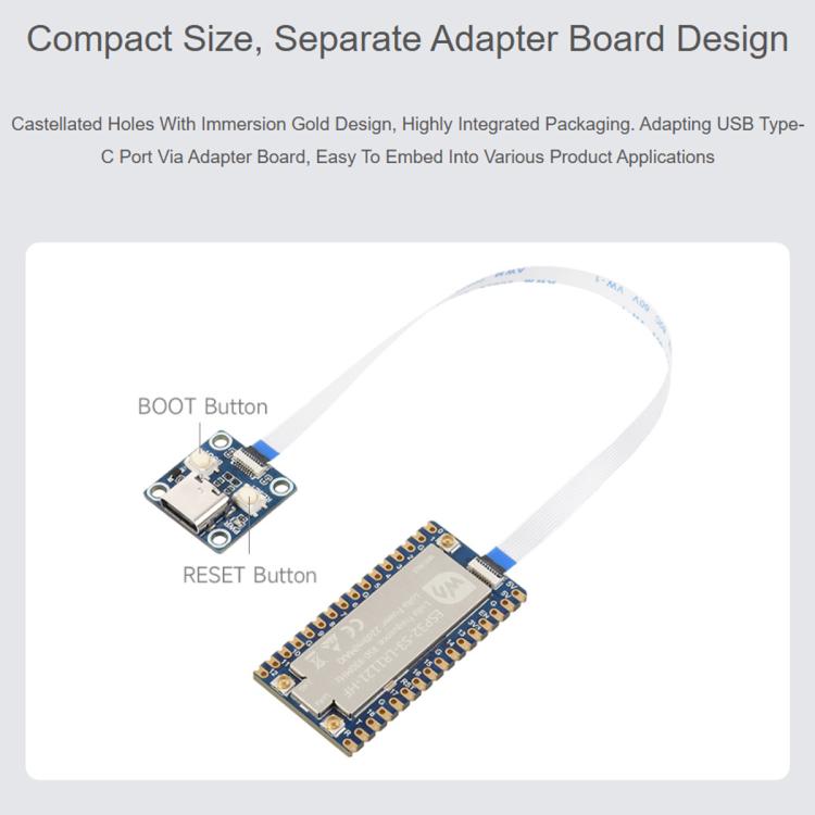 Scheda sviluppo Waveshare ESP32-S3 LoRa con chip LR1121