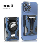 Portafoglio magnetico con blocco RFID per AirTag di seconda generazione / AirTag di prima generazione