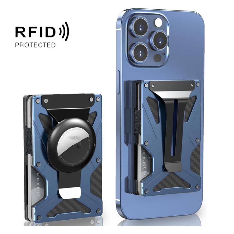 Portafoglio magnetico con blocco RFID per AirTag di seconda generazione / AirTag di prima generazione