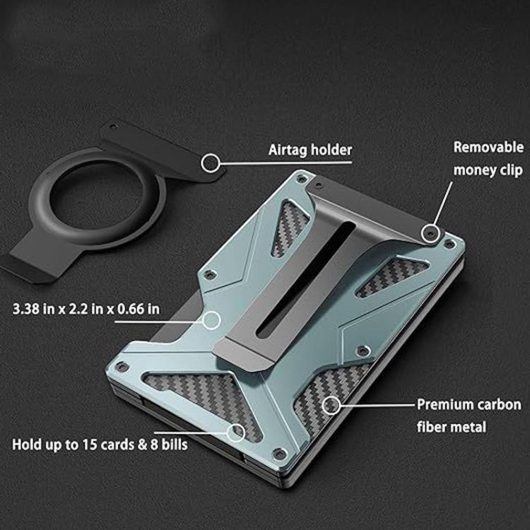 Portafoglio magnetico con blocco RFID per AirTag di seconda generazione / AirTag di prima generazione