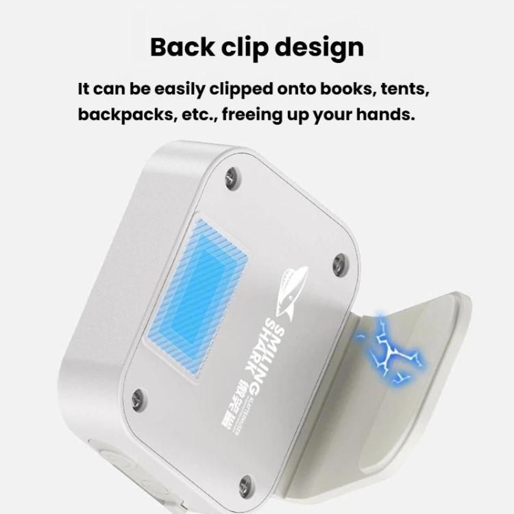 Lampada frontale magnetica ad alta luminosità SMILING SHARK TD-0281A per esterni, portatile, ideale per la pesca e la corsa notturna.