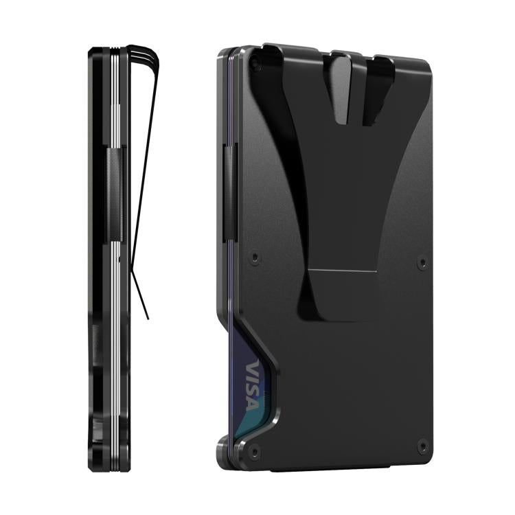 Portafoglio in metallo con funzione "Trova il mio" integrata, chip di localizzazione e blocco RFID, porta carte in alluminio anti-smarrimento con avviso sonoro.