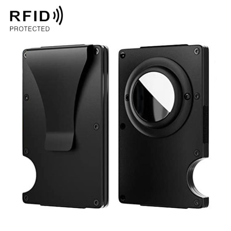 Portafoglio in metallo con protezione RFID per AirTag di seconda generazione / AirTag di prima generazione