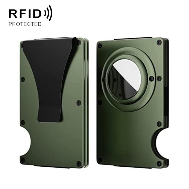 Portafoglio in metallo con protezione RFID per AirTag di seconda generazione / AirTag di prima generazione