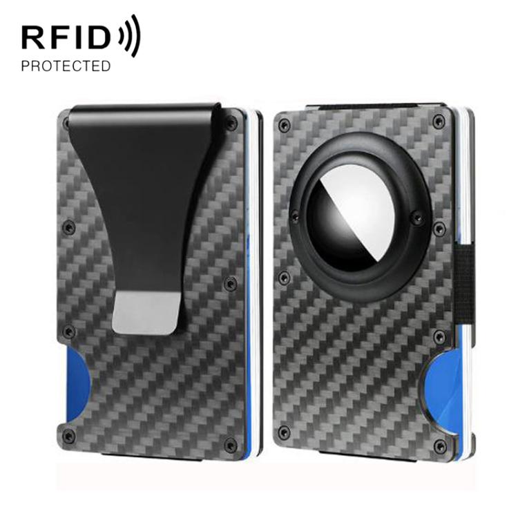 Portafoglio in metallo con protezione RFID per AirTag di seconda generazione / AirTag di prima generazione