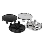 Set di 4 tappi centrali per mozzo ruota modificato, diametro esterno 68 mm