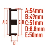 4 pezzi/set Diametro esterno 54 mm Diametro interno 51 mm Tappo centrale per mozzo ruota modificato vuoto