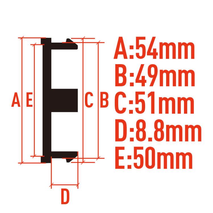 4 pezzi/set Diametro esterno 54 mm Diametro interno 51 mm Tappo centrale per mozzo ruota modificato vuoto