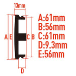 Set di 4 coprimozzi ruota modificati da 61 mm per Audi Q7/A4L/A3/Q3