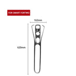 Set di 4 adesivi per leva del cambio e bracciolo per Mercedes-Benz Smart Fortwo 2011-2015, tipo A.