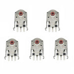 Kailh 5 pezzi Encoder per rotellina di scorrimento del mouse antipolvere con nucleo rosso, 7mm, 9mm, 10mm, 11mm