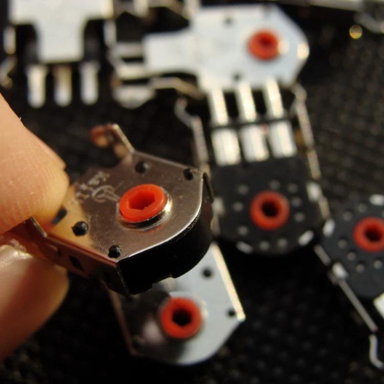 Kailh 5 pezzi Encoder per rotellina di scorrimento del mouse antipolvere con nucleo rosso, 7mm, 9mm, 10mm, 11mm