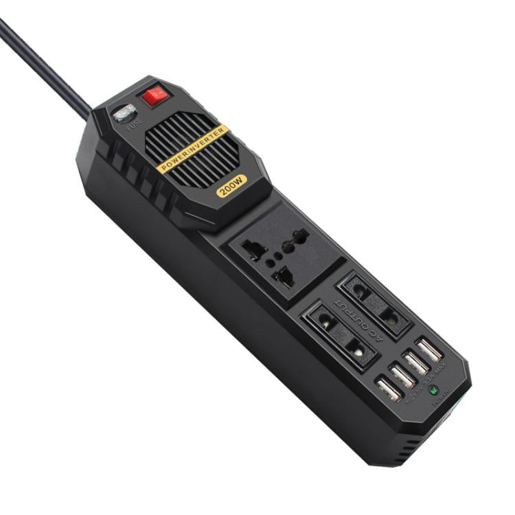 Inverter di potenza mini per auto BYGD da 200 W, da 12 V a 220 V.