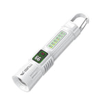 SMILING SHARK SD-5424A Torcia portatile super luminosa con display digitale, gancio, zoom e telescopica, ideale per esterni., SD-5424A