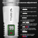 SMILING SHARK SD-5424A Torcia portatile super luminosa con display digitale, gancio, zoom e telescopica, ideale per esterni., SD-5424A