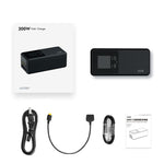 Caricabatterie a 3 canali LKTOP UC342 da 200 W per DJI Air 3 / 3S, ideale per fotografia aerea., US Plug, EU Plug