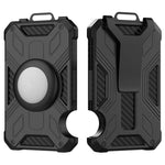 Portafoglio porta carte in metallo di alluminio con protezione RFID per AirTag di seconda generazione / AirTag di prima generazione
