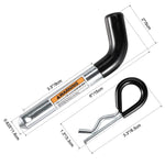 Set di 4 perni di aggancio per rimorchio antiruggine + clip a R, 5/8 inch 7005