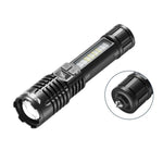Torcia portatile SMILING SHARK SD-5244 con display digitale zoomabile e luce laterale, dimmerabile a 4 livelli., Hook, Breaker Bar