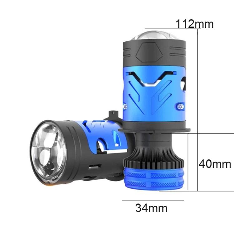2 fari laser a LED per auto da 6000K super luminosi con lente