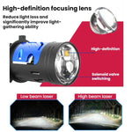 2 fari laser a LED per auto da 6000K super luminosi con lente
