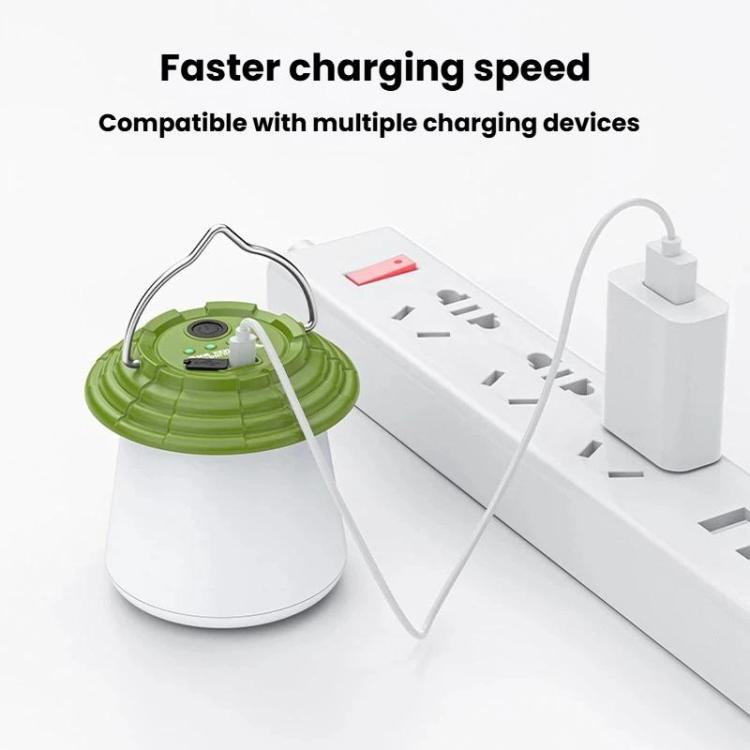 Lampada da campeggio ricaricabile per esterni SMILING SHARK LY-8339, lampada a sospensione per bancarelle, mercatini notturni, emergenze