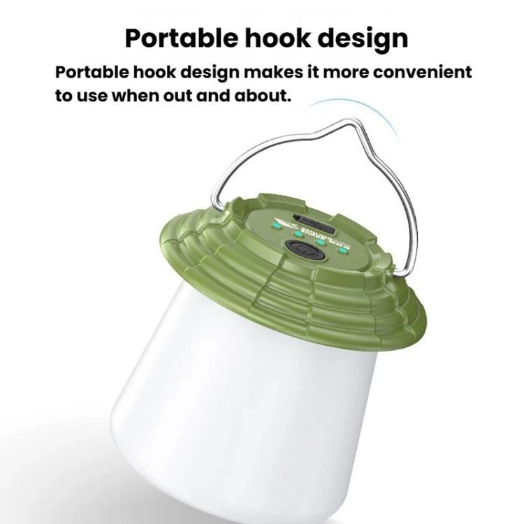 Lampada da campeggio ricaricabile per esterni SMILING SHARK LY-8339, lampada a sospensione per bancarelle, mercatini notturni, emergenze