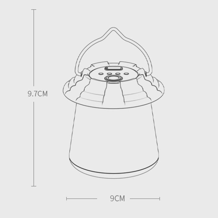 Lampada da campeggio ricaricabile per esterni SMILING SHARK LY-8339, lampada a sospensione per bancarelle, mercatini notturni, emergenze