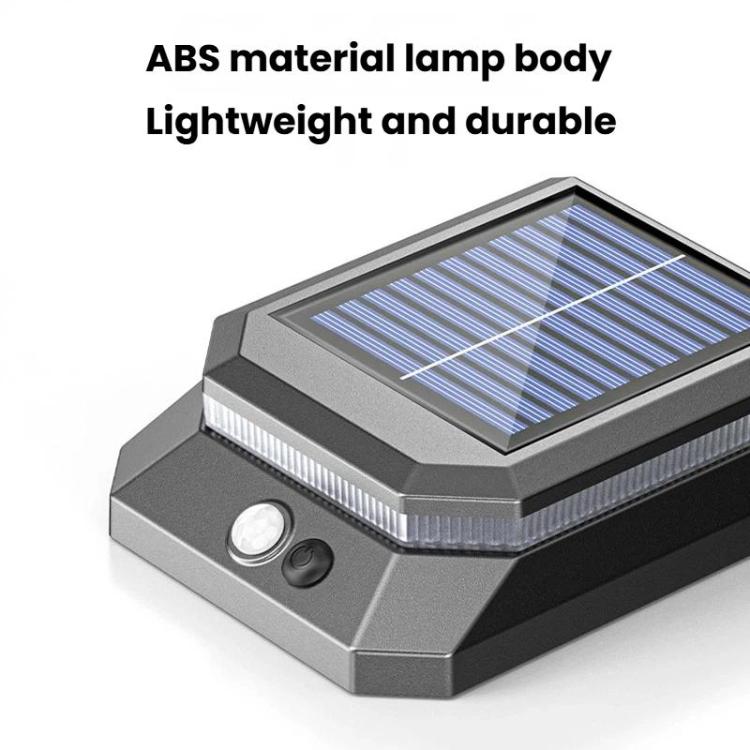 Lampada da giardino a energia solare con sensore di movimento, pieghevole, a 3 livelli, per esterni., SMILING SHARK BD-068