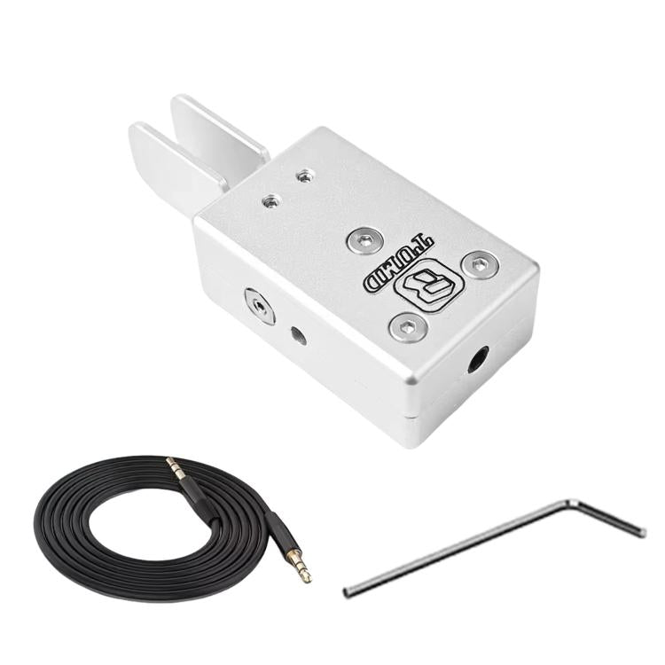 Tastiera automatica portatile a doppia leva per codice Morse a onde corte senza fili, Silver