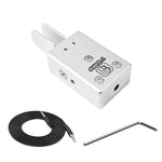 Tastiera automatica portatile a doppia leva per codice Morse a onde corte senza fili, Silver