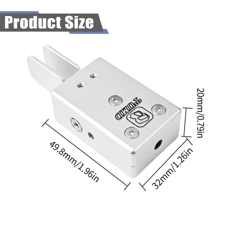 Tastiera automatica portatile a doppia leva per codice Morse a onde corte senza fili, Silver