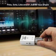 Tastiera automatica portatile a doppia leva per codice Morse a onde corte senza fili, Silver