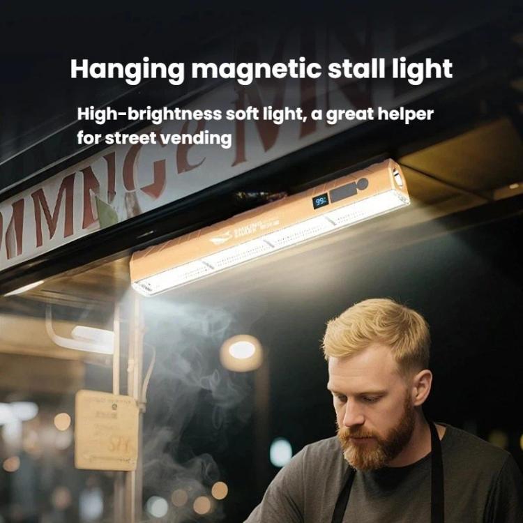 SMILING SHARK LY-8330 Lampada di emergenza a LED magnetica ricaricabile per esterni, repellente per zanzare, ideale per bancarelle del mercato., 3A, 4A, 5A